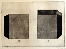 Jan Haas  - Doos II en I - Eigendruk X-2 - 1972